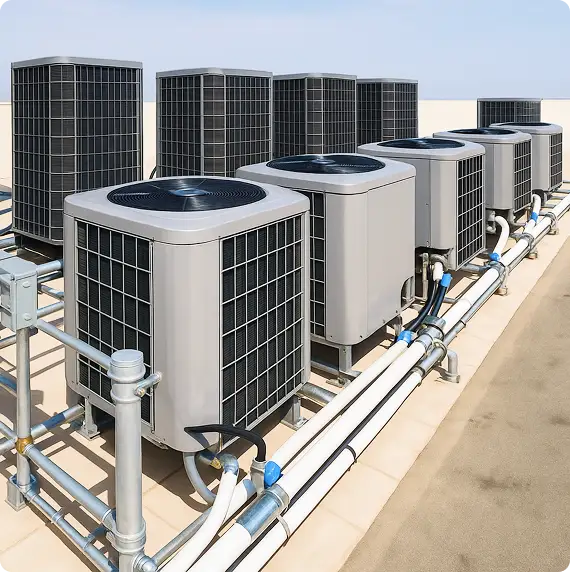 Reparación de bomba de calor sin conductos