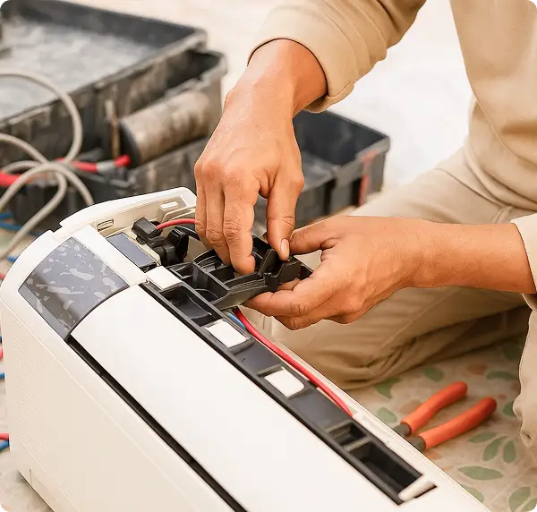 Instalación de mini split sin conductos