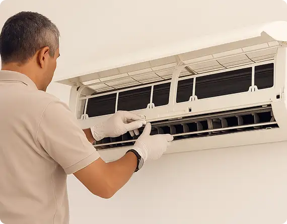 Instalación de aire acondicionado mini split sin conductos