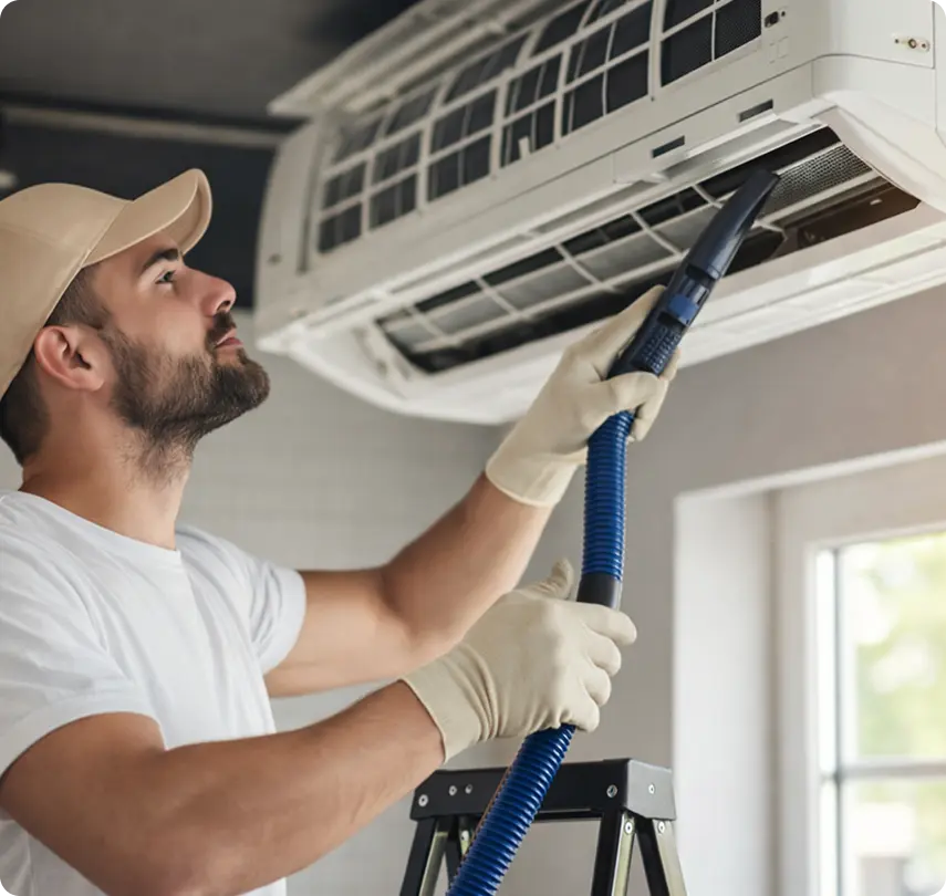 instalación de sistema mini split sin ductos